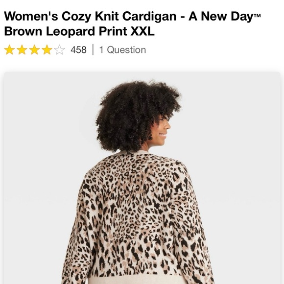 Leopard Print Cardigan XXL🐆 - Picture 2 of 6